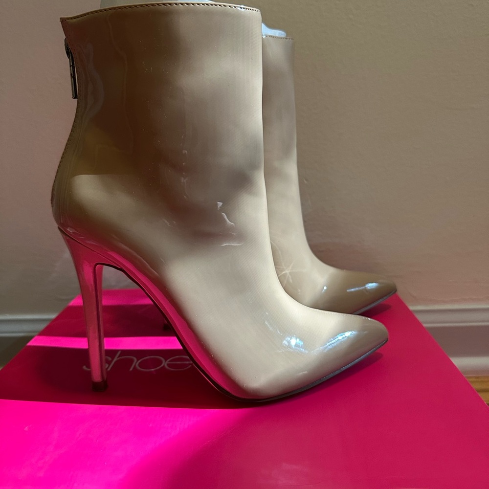 Beige Ankle Boots
